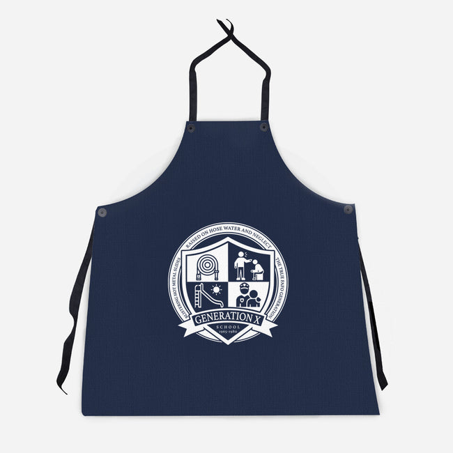 Generation X School-Unisex-Kitchen-Apron-DrMonekers