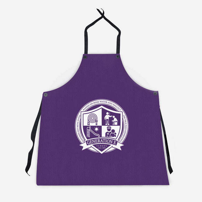 Generation X School-Unisex-Kitchen-Apron-DrMonekers
