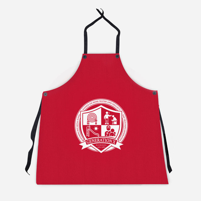 Generation X School-Unisex-Kitchen-Apron-DrMonekers