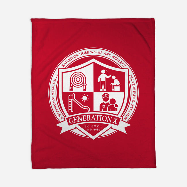 Generation X School-None-Fleece-Blanket-DrMonekers