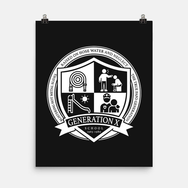 Generation X School-None-Matte-Poster-DrMonekers