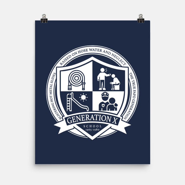 Generation X School-None-Matte-Poster-DrMonekers