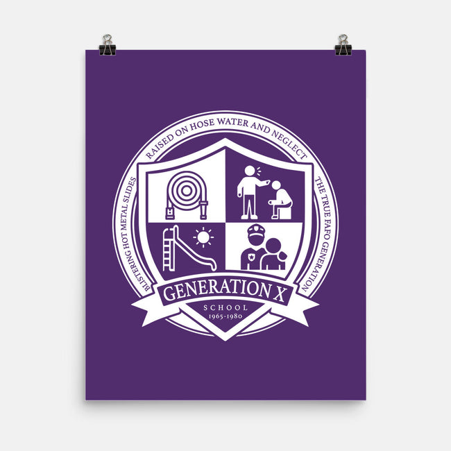 Generation X School-None-Matte-Poster-DrMonekers