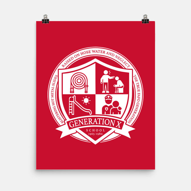 Generation X School-None-Matte-Poster-DrMonekers