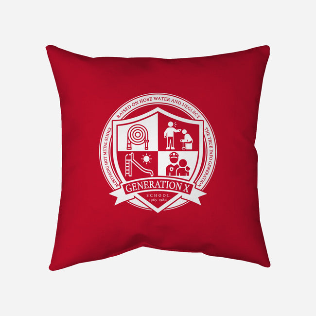 Generation X School-None-Removable Cover w Insert-Throw Pillow-DrMonekers
