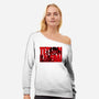 Neotokyo Duel-Womens-Off Shoulder-Sweatshirt-demonigote