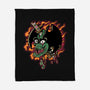 Slayed Devil-None-Fleece-Blanket-demonigote