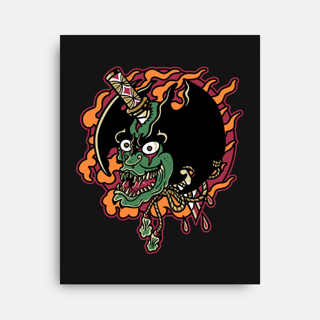 Slayed Devil-None-Stretched-Canvas-demonigote