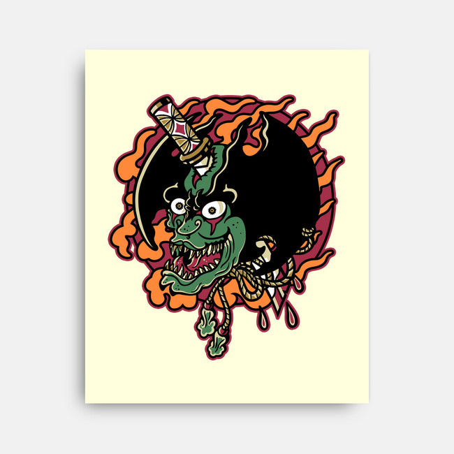 Slayed Devil-None-Stretched-Canvas-demonigote