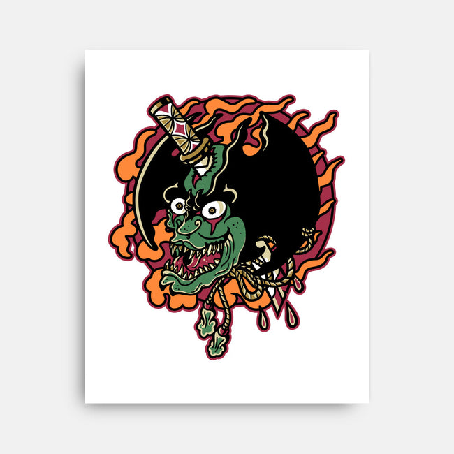 Slayed Devil-None-Stretched-Canvas-demonigote
