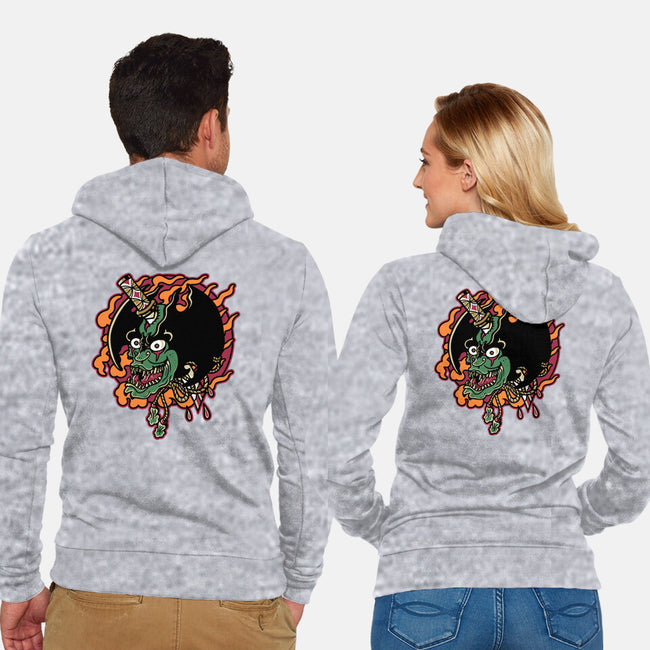 Slayed Devil-Unisex-Zip-Up-Sweatshirt-demonigote
