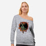 Slayed Devil-Womens-Off Shoulder-Sweatshirt-demonigote