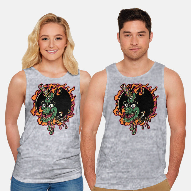 Slayed Devil-Unisex-Basic-Tank-demonigote