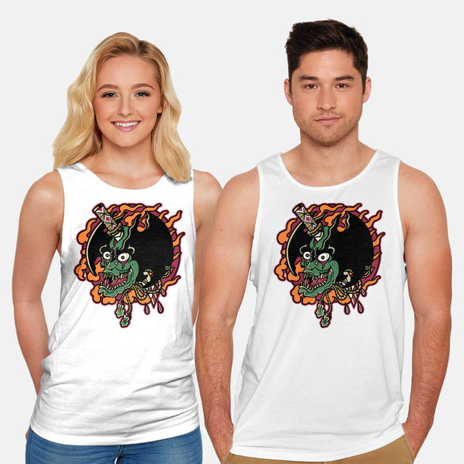 Slayed Devil-Unisex-Basic-Tank-demonigote