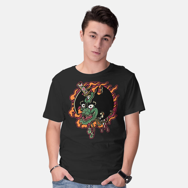 Slayed Devil-Mens-Basic-Tee-demonigote