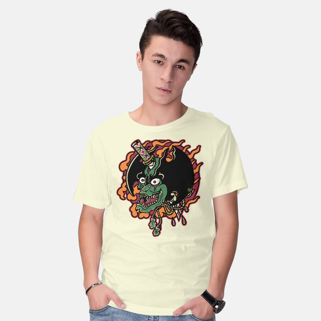 Slayed Devil-Mens-Basic-Tee-demonigote