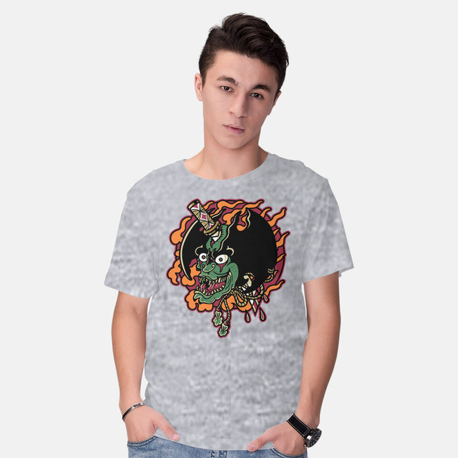 Slayed Devil-Mens-Basic-Tee-demonigote