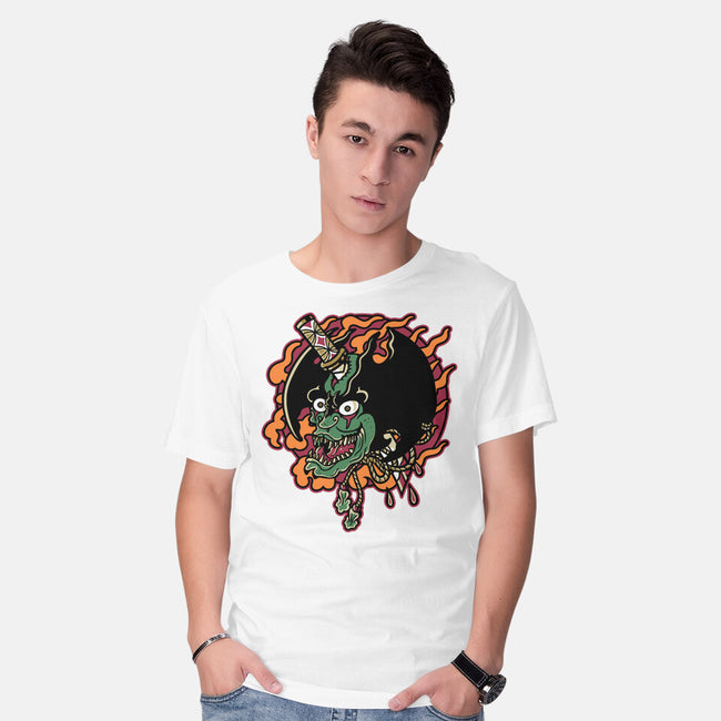 Slayed Devil-Mens-Basic-Tee-demonigote