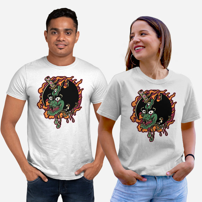 Slayed Devil-Unisex-Basic-Tee-demonigote