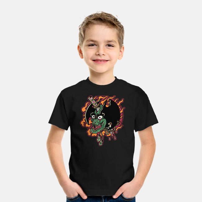 Slayed Devil-Youth-Basic-Tee-demonigote