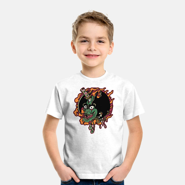 Slayed Devil-Youth-Basic-Tee-demonigote