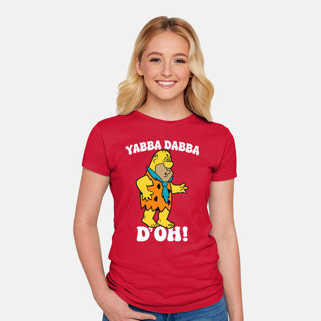 Modern Stone Age Stupid-Womens-Fitted-Tee-Boggs Nicolas