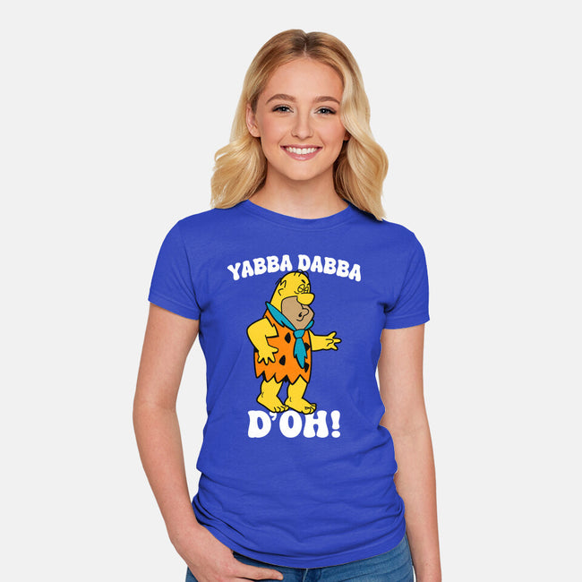 Modern Stone Age Stupid-Womens-Fitted-Tee-Boggs Nicolas