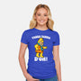 Modern Stone Age Stupid-Womens-Fitted-Tee-Boggs Nicolas