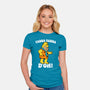 Modern Stone Age Stupid-Womens-Fitted-Tee-Boggs Nicolas