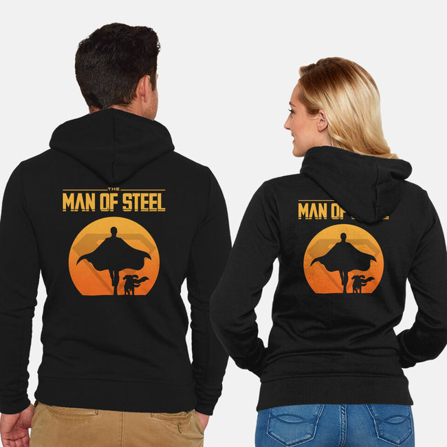 The Man Of Steelian-Unisex-Zip-Up-Sweatshirt-Boggs Nicolas