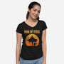 The Man Of Steelian-Womens-V-Neck-Tee-Boggs Nicolas