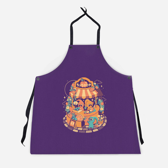 Tiny Fruit Market-Unisex-Kitchen-Apron-eduely