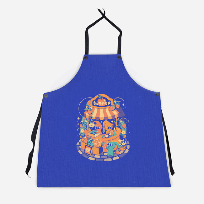 Tiny Fruit Market-Unisex-Kitchen-Apron-eduely