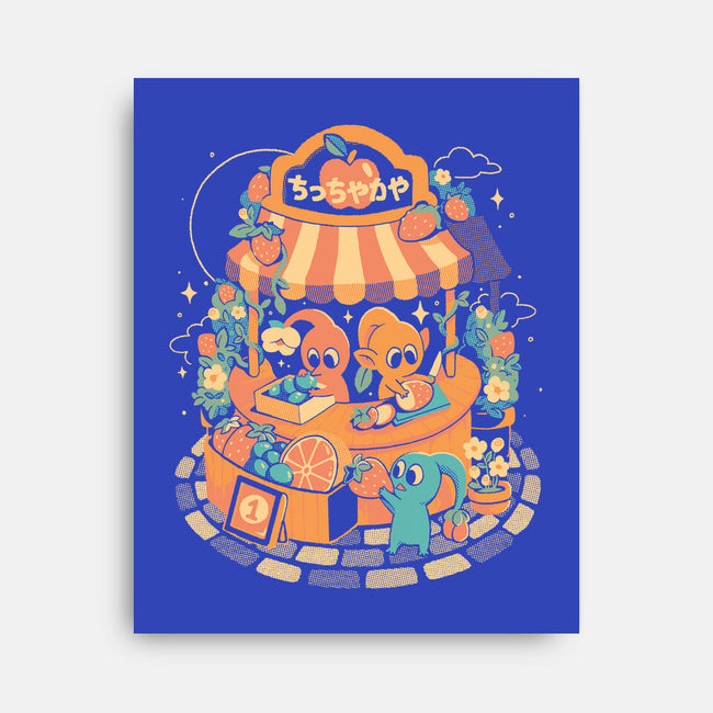 Tiny Fruit Market-None-Stretched-Canvas-eduely