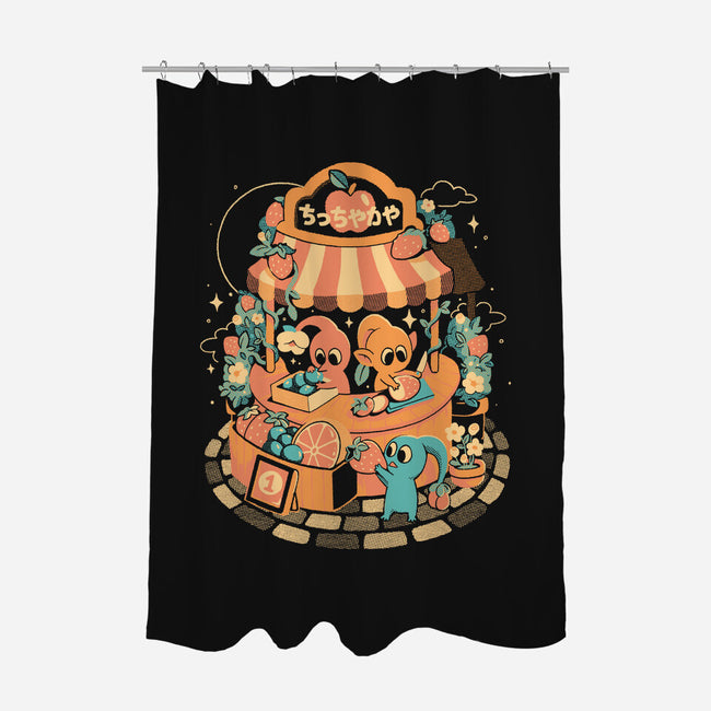 Tiny Fruit Market-None-Polyester-Shower Curtain-eduely