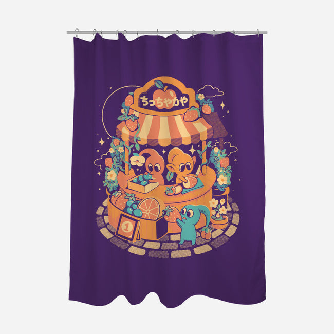 Tiny Fruit Market-None-Polyester-Shower Curtain-eduely