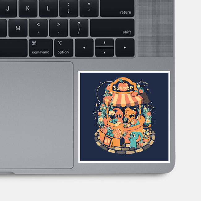 Tiny Fruit Market-None-Glossy-Sticker-eduely
