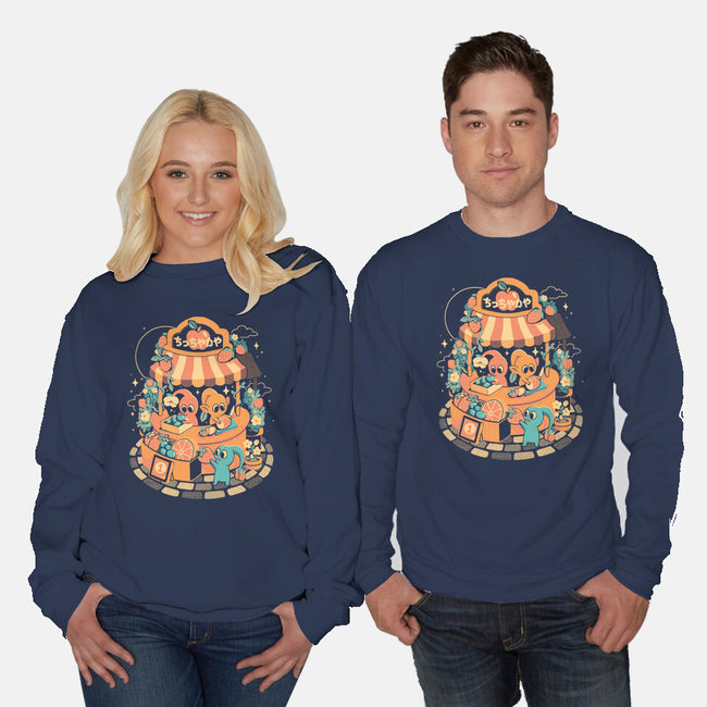 Tiny Fruit Market-Unisex-Crew Neck-Sweatshirt-eduely