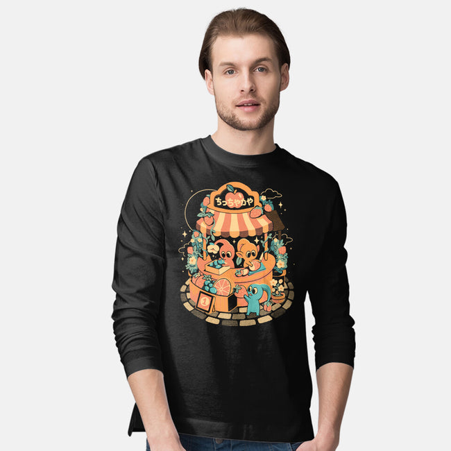 Tiny Fruit Market-Mens-Long Sleeved-Tee-eduely