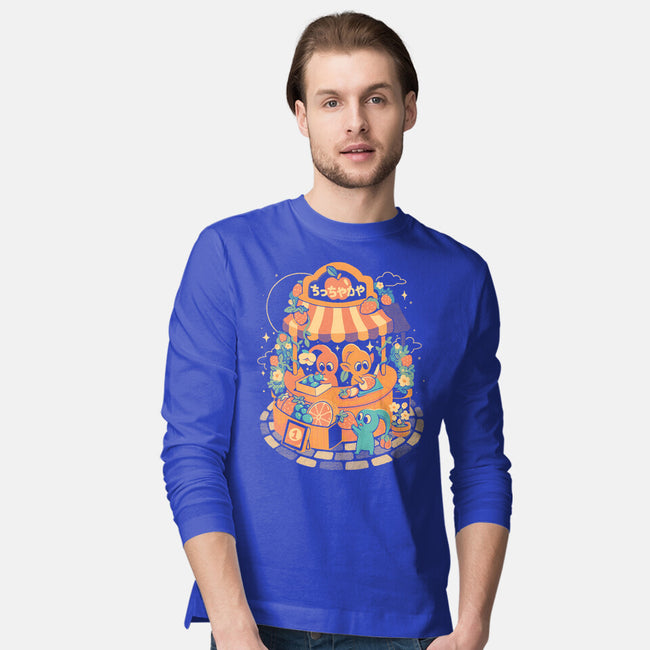 Tiny Fruit Market-Mens-Long Sleeved-Tee-eduely