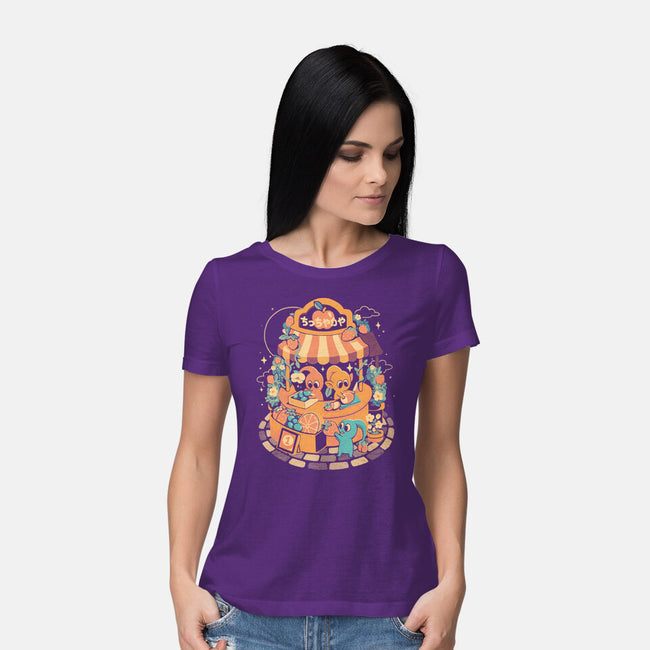 Tiny Fruit Market-Womens-Basic-Tee-eduely