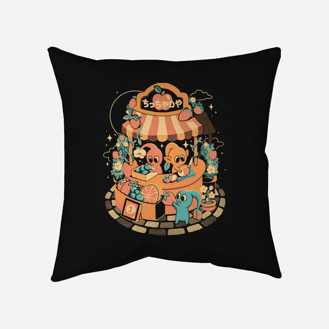 Tiny Fruit Market-None-Removable Cover w Insert-Throw Pillow-eduely