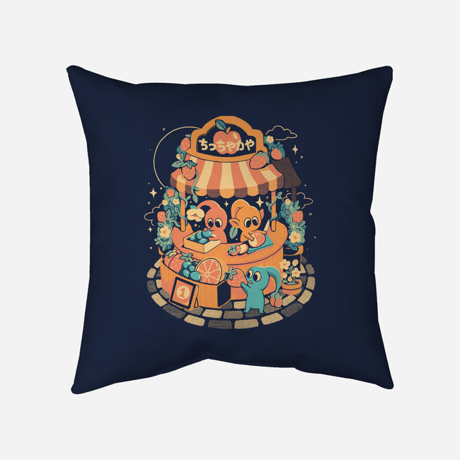 Tiny Fruit Market-None-Removable Cover w Insert-Throw Pillow-eduely