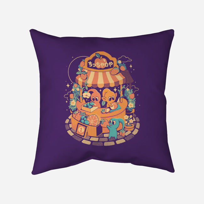 Tiny Fruit Market-None-Removable Cover w Insert-Throw Pillow-eduely