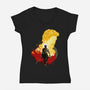 Brushface Expeditioner-Womens-V-Neck-Tee-hypertwenty