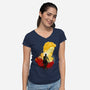 Brushface Expeditioner-Womens-V-Neck-Tee-hypertwenty