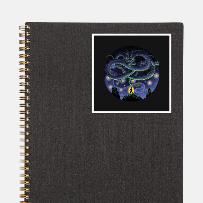 Shenron Starry Night-None-Glossy-Sticker-Astrobot Invention