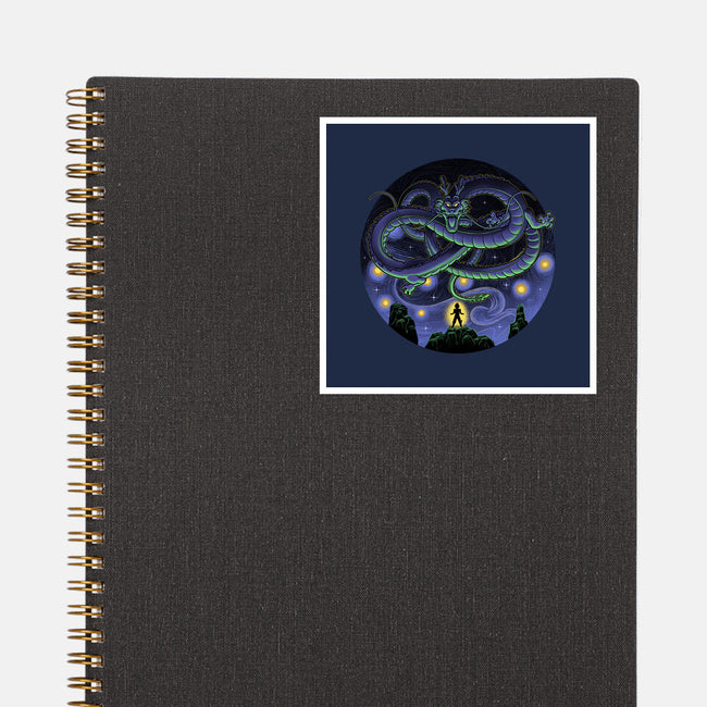Shenron Starry Night-None-Glossy-Sticker-Astrobot Invention
