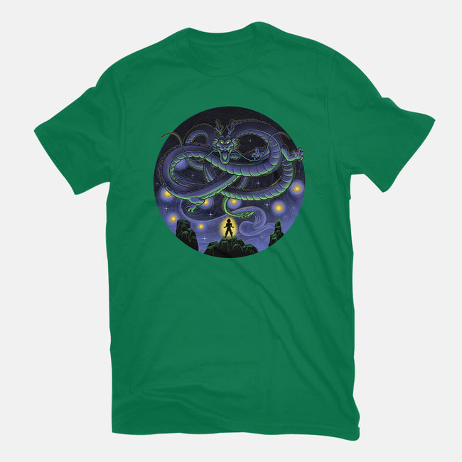 Shenron Starry Night-Unisex-Basic-Tee-Astrobot Invention