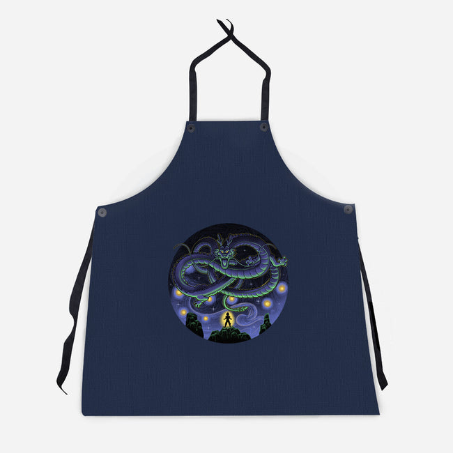 Shenron Starry Night-Unisex-Kitchen-Apron-Astrobot Invention